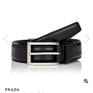 Black prada belt